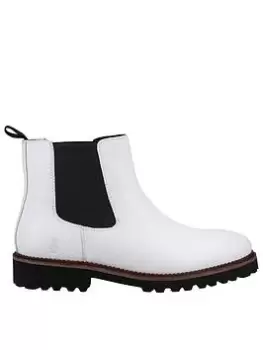 Image of Hush Puppies Gwyneth Chelsea Boot - White, Size 6, Women
