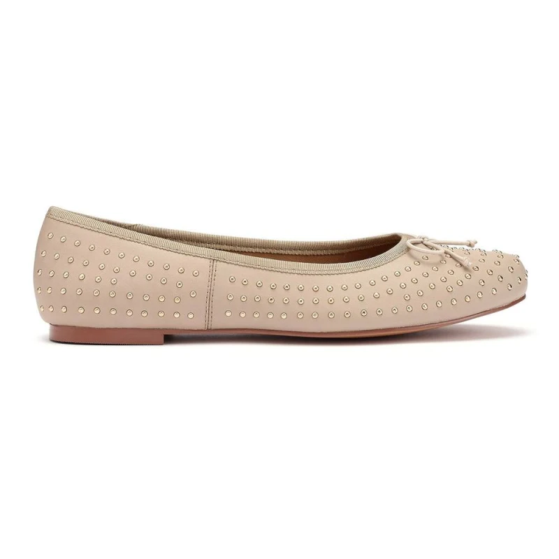 Image of Hotter Womens 'Ebba' Ballerinas in Beige Size: 6 Beige Female 6