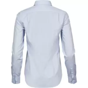 Image of Tee Jays Womens/Ladies Stretch Luxury Long Sleeve Poplin Shirt (XS) (Light Blue)