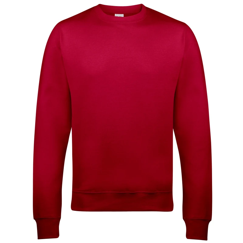 Image of AWDis AWDis Just Hoods Crew Neck Plain Sweatshirt (280 GSM) in Dark Red Size: X-Small Dark Red XS Unisex 5055805499400