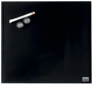 Image of Nobo Diamond Drywipe Board Magnetic 450x450mm Black