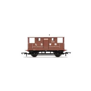 Image of Hornby LSWR 20T 'New Van' Goods Brake Van 9646 Era 2 Model Train