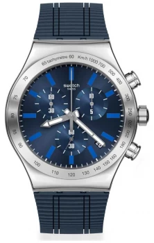 Image of Swatch ELECTRIC Blue Blue Silicone Strap Blue Dial Watch