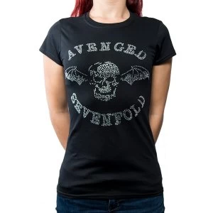 Image of Avenged Sevenfold - Death Bat Womens X-Large T-Shirt - Black