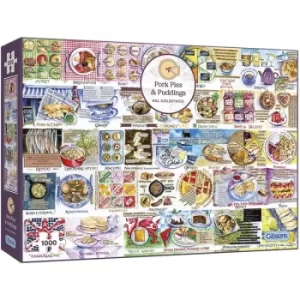 Image of Gibsons Pork Pies & Puddings 1000 Piece Jigsaw Puzzle