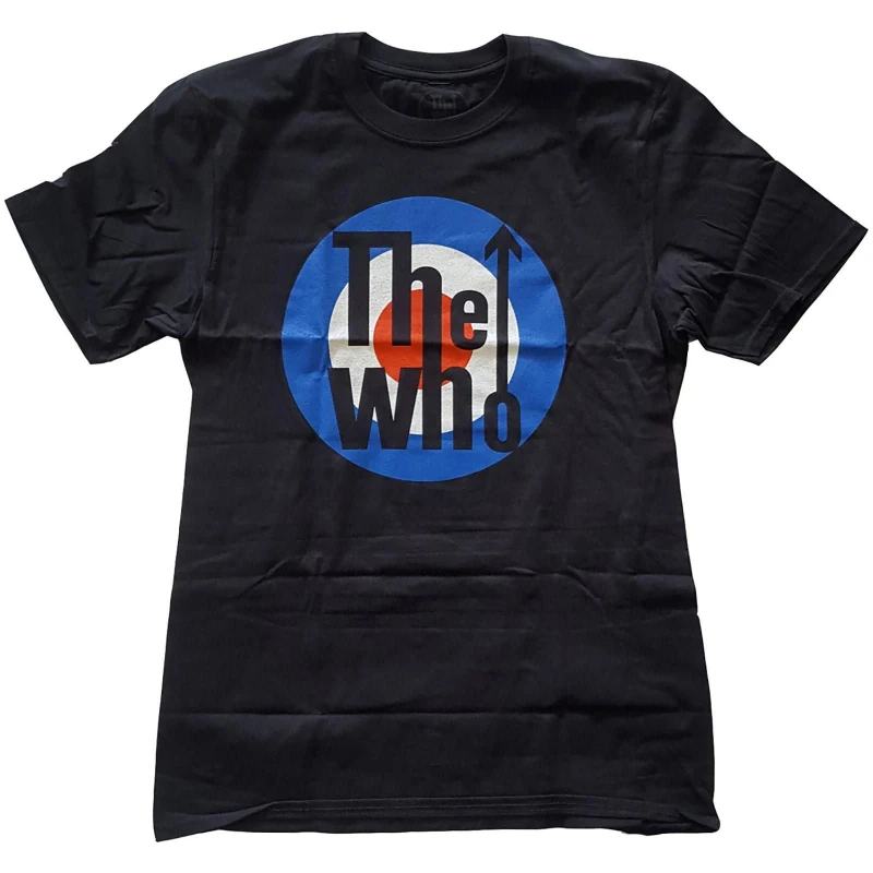 Image of The Who The Who Men Target Classic Cotton T-Shirt in Black Size: X-Large Black XL Male 5063377362756