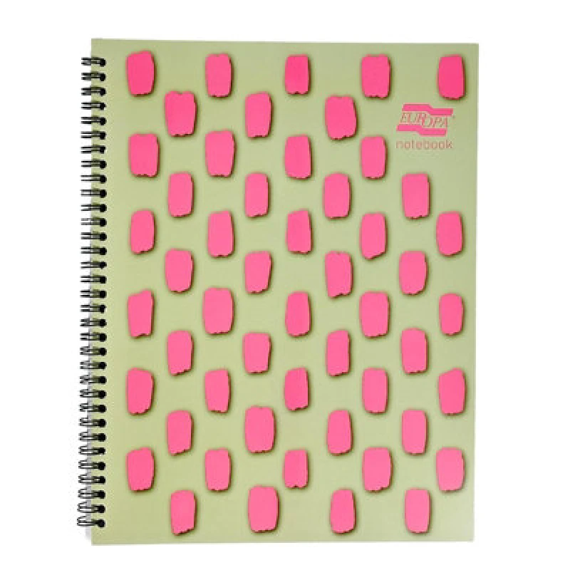 Image of EUROPA Splash A4+ Notepad Wirebound 160 Pages 80gsm FSC Paper...