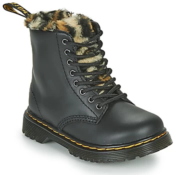 Image of Dr Martens 1460 SERENA T Girls Childrens Mid Boots in Black toddler,7 toddler,7.5 toddler