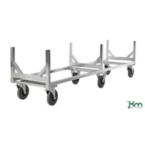 Image of Slingsby Long Load Trolley, Electro Galvanised Finish. L x W x H 2800 x 608 x 70