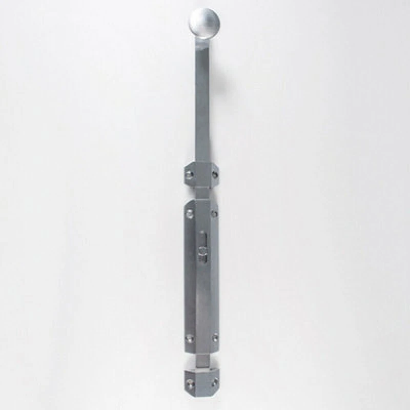 Image of Loops Extended Surface Mounted Flat Door Bolt Lock 355 x 36mm Satin Chrome Multi unisex