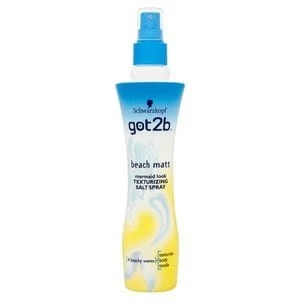 Image of Schwarzkopf got2b Beach Matt Texturizing Salt Spray 200ml