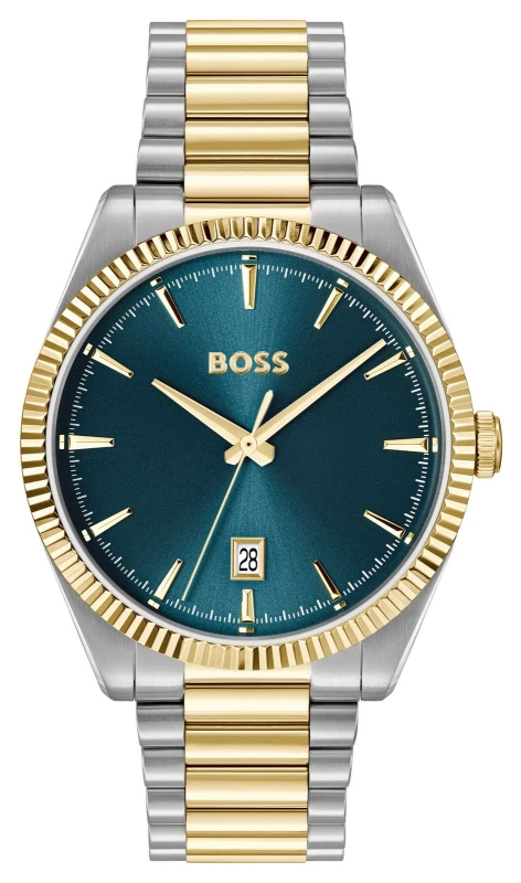 Image of BOSS 1514311 CHESWICK Three-Hand Quartz (40mm) Blue Dial / Watch