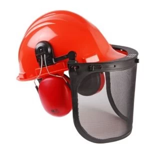 Image of BQ CH011 Chainsaw helmet with Ear defenders visor