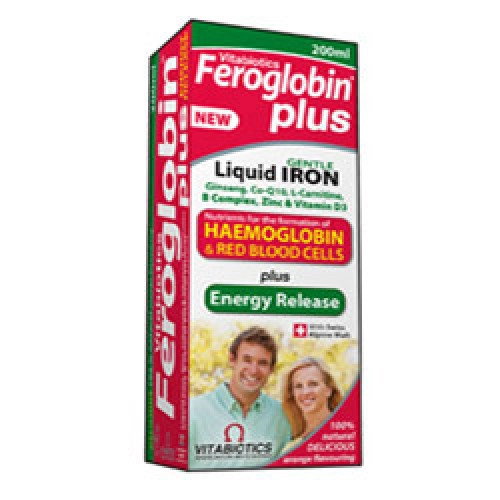 Image of Vitabiotics Feroglobin Plus Liquid 200ml