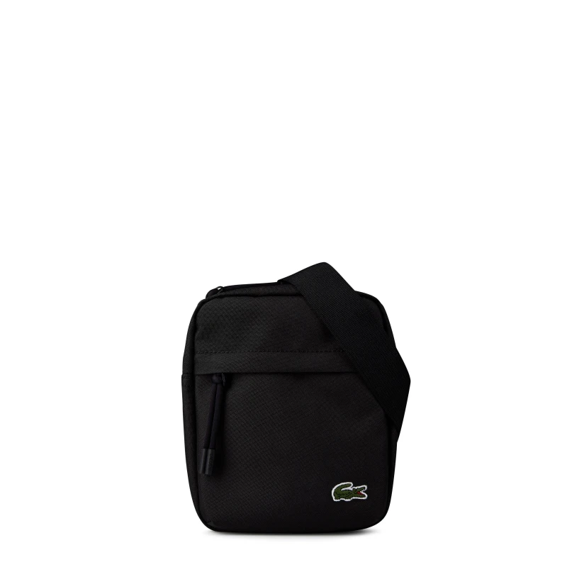 Image of Lacoste Neocroc Canvas Vertical Camera Bag - Black One Size