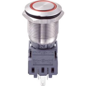 Image of Tamper proof pushbutton 250 V AC 5 A 1 x OffOn TRU COMPONENTS