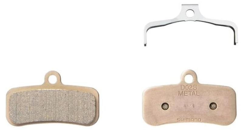 Image of Shimano D02S Disc Brake Pads and Spring PAIR Black - Cycles UK