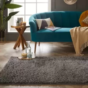 Image of Larissa 80x120cm Shaggy Charcoal Rug