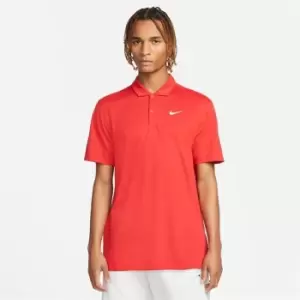 Image of Nike Dri-FIT Mens Tennis Polo - Red