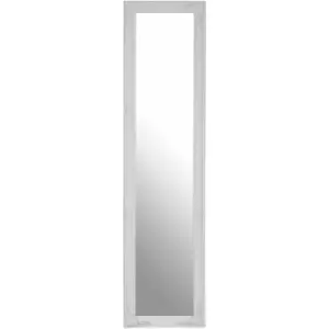 Image of Elizabeth White Wood Floor Standing Mirror - Premier Housewares
