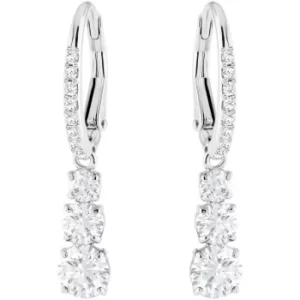 Image of Swarovski Attract Trilogy Round Pierced Earrings