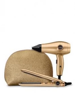 Image of Ego Professional Gold Shimmer Travel Set 836004 1200W Hair Dryer
