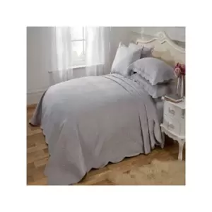 Image of Vivente Home Athena Jacquard Quilted Bedspread Set, Silver, King