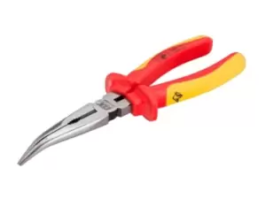 Image of OX Tools OX-P323920 Pro VDE Bent Long Nose Pliers 200mm / 8in