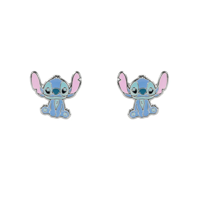 Image of Disney Stitch Cartoon Enamel Stud Earrings for Girls
