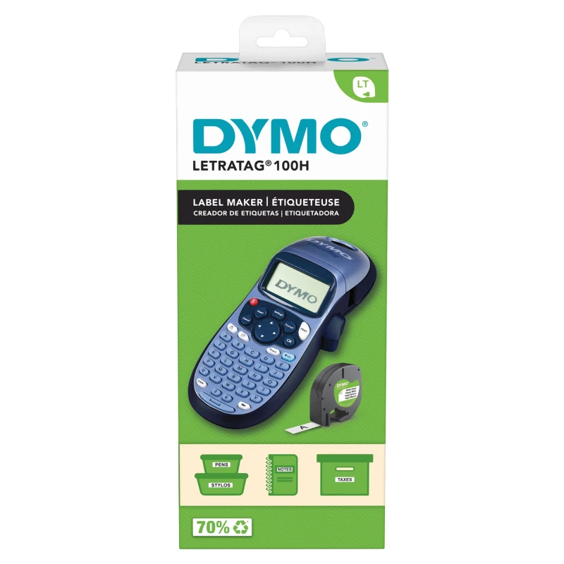 Image of DYMO LetraTag LT-100H Handheld Label Maker ABC Keyboard Label Printe