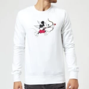 Image of Disney Mickey Cupid Sweatshirt - White