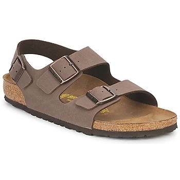 Image of Birkenstock MILANO mens Sandals in Brown,9.5,10.5