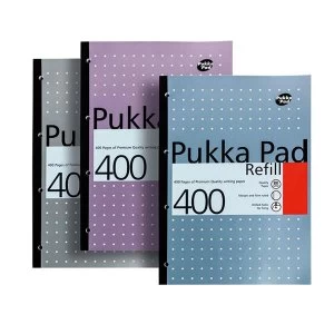 Image of Pukka Pad A4 Refill Pad 400 Sheet Pack of 5