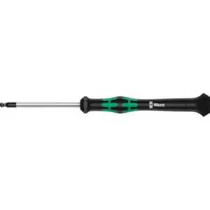 Image of Wera Kraftform 2052 Ballend Hex Micro Screwdriver Imperial 5/64" 60mm