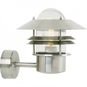 Image of Nordlux Blokhus 25011034 Outdoor wall light Energy-saving bulb, LED (monochrome) E-27 60 W Stainless steel