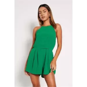 Image of I Saw It First Green Pleated Playsuit - Green