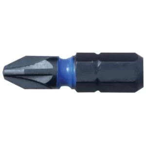 Image of CK Tools T4560 PZ1D Blue Steel Impact Screwdriver Bit 25mm PZ1 Car...