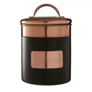 Image of Biscuit Canister in Charcoal/Copper