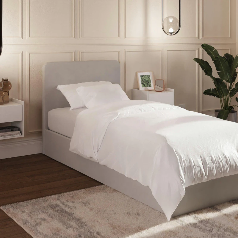 Image of GFW Chiswick Single Ottoman & Pocket Sprung Mattress Beds Single Grey 72973902010