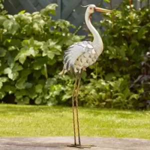 Image of Garden Gear Metal Heron Garden Ornament