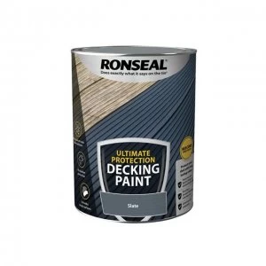 Image of Ronseal Ultimate Protection Decking Paint Slate 5 litre