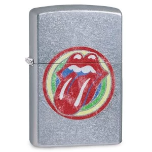 Image of Zippo Rolling Sones Pop Art Lips Chrome Regular Windproof Lighter