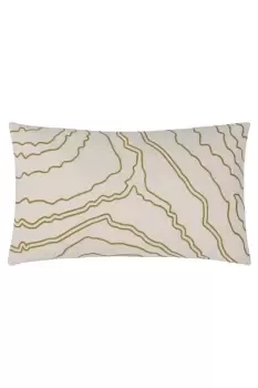 Image of Elise Abstract Geo Structured Polyester Filled Cushion