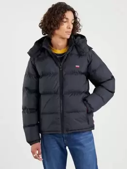 Image of Hooded Fillmore Short Jacket - Black