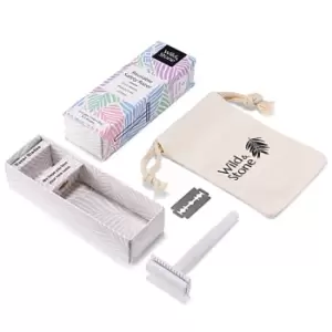 Image of Wild and Stone Safety Razor White Shaver