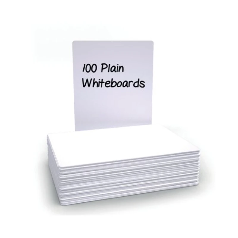 Image of Economy Drywipe Boards 500 Micron Plain (Pack of 100) A4 WBP100