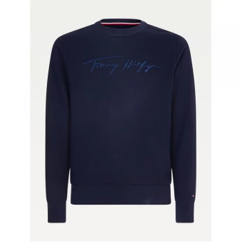Image of Tommy Hilfiger Signature Crew Sweatshirt - Desert Sky DW5