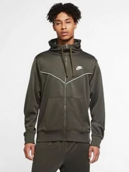 Image of Nike Sportswear Repeat Full Zip Hoodie - Khaki Size M Men
