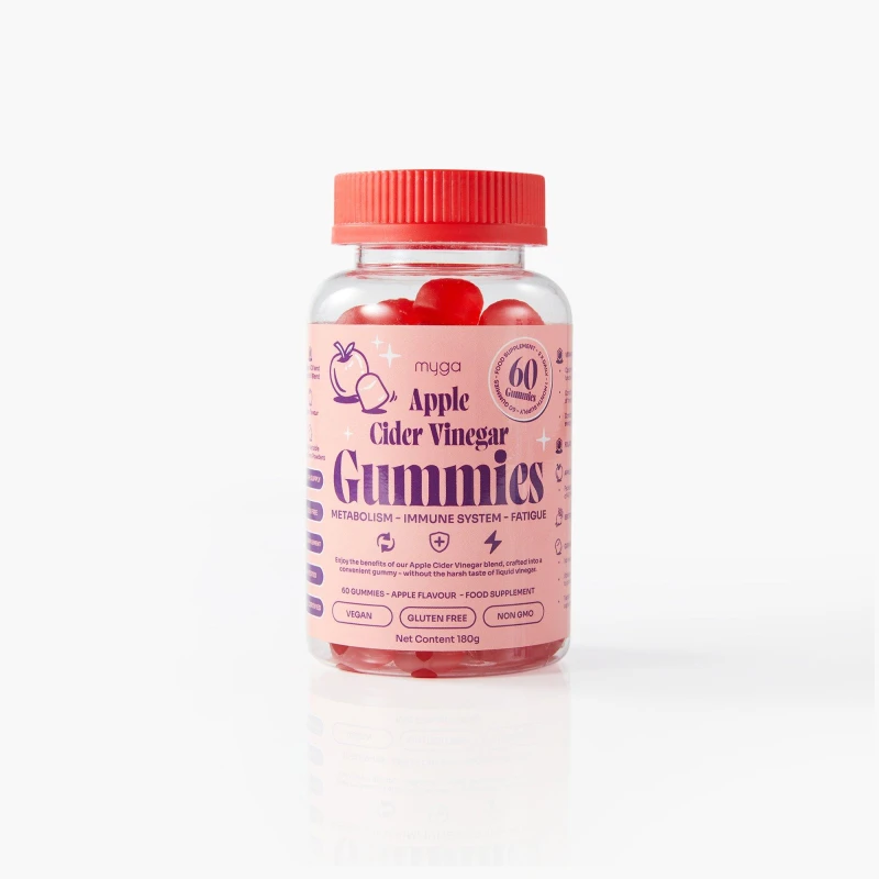 Image of Myga Apple Cider Vinegar Gummies 60 Gummies Red unisex One Size