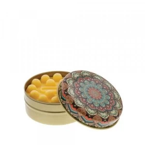 Image of Brown and Teal Floral with Lemon Soap